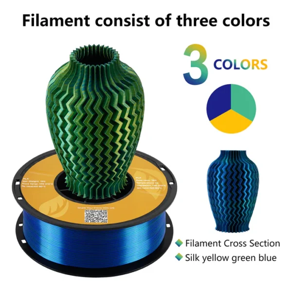 🔥 Шелковая радуга PLA Filament - Image 4